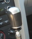 Modified shift lever as initially installed, close-up at knob.jpg